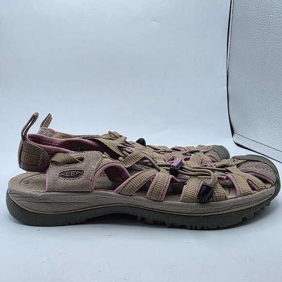 KEEN Whisper Sandals Womens Size 9.5 Brown Pink Sandals Closed Toe Casual Summer - Picture 12 of 13